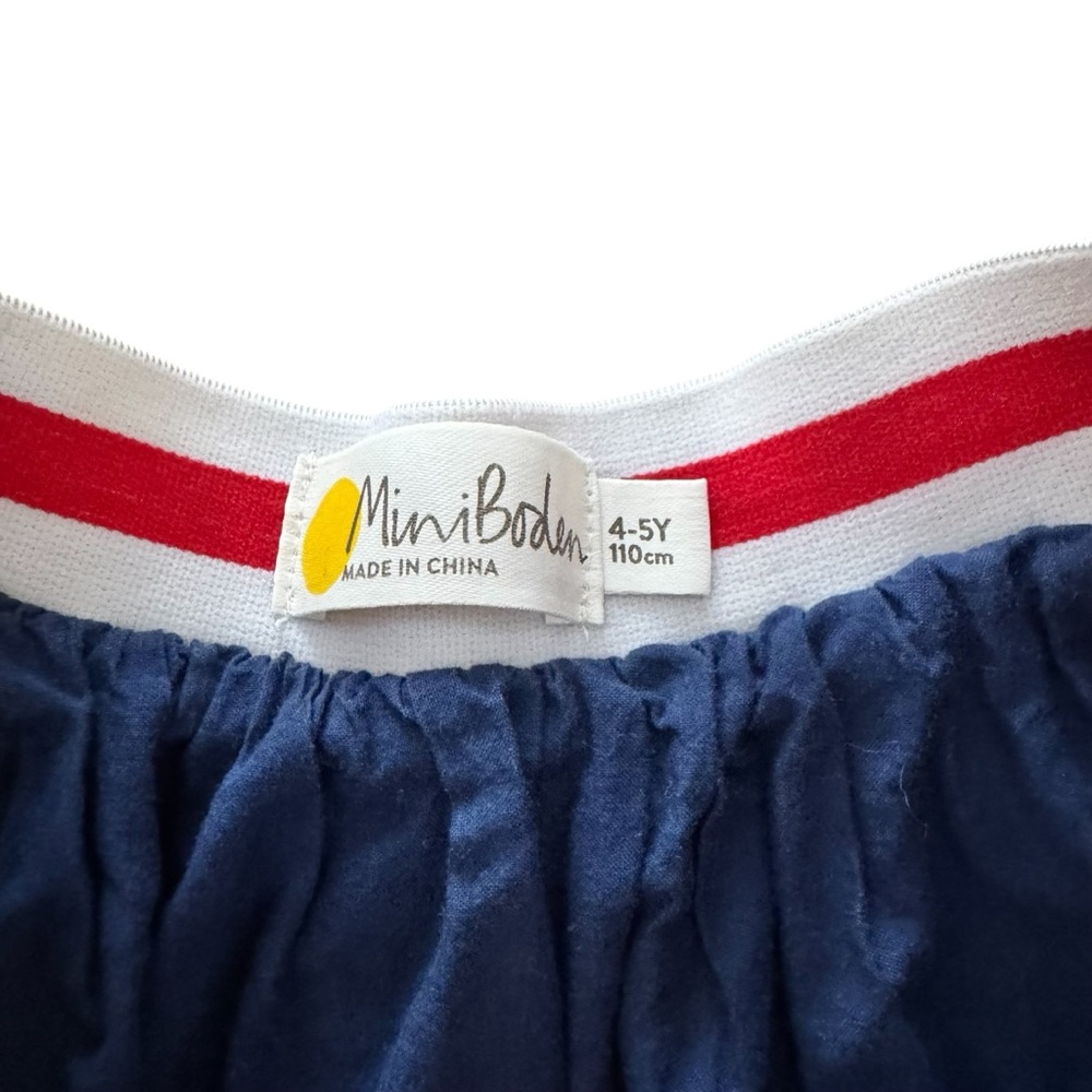 Mini Boden Navy Horse Applique Skirt size 4/5 - Picture 7 of 10